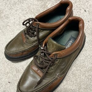 Thom McAn Men's Brown and Olive Boat Shoes